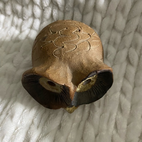 Mid Century Pottery Owl signed E (for Elinor) Jensen - Picture 2 of 3